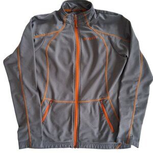Klim Women's Sundance Full Zip Base Layer Jacket Gray & Orange Medium
